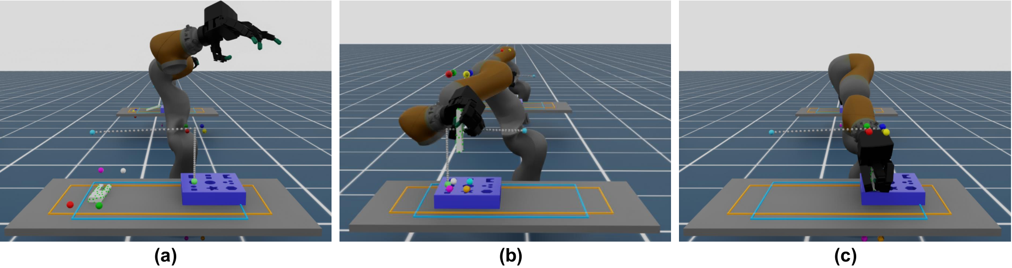 Downstream tasks: FMB peg insertion and dish-rack placement