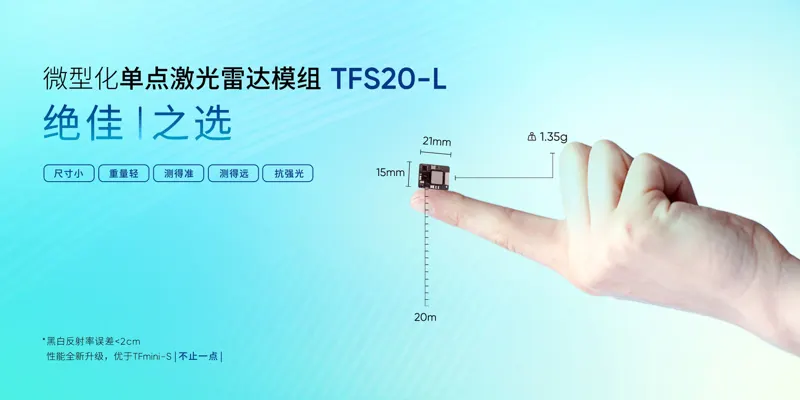 Benewake TFS20-L Ultra-Compact LiDAR Module
