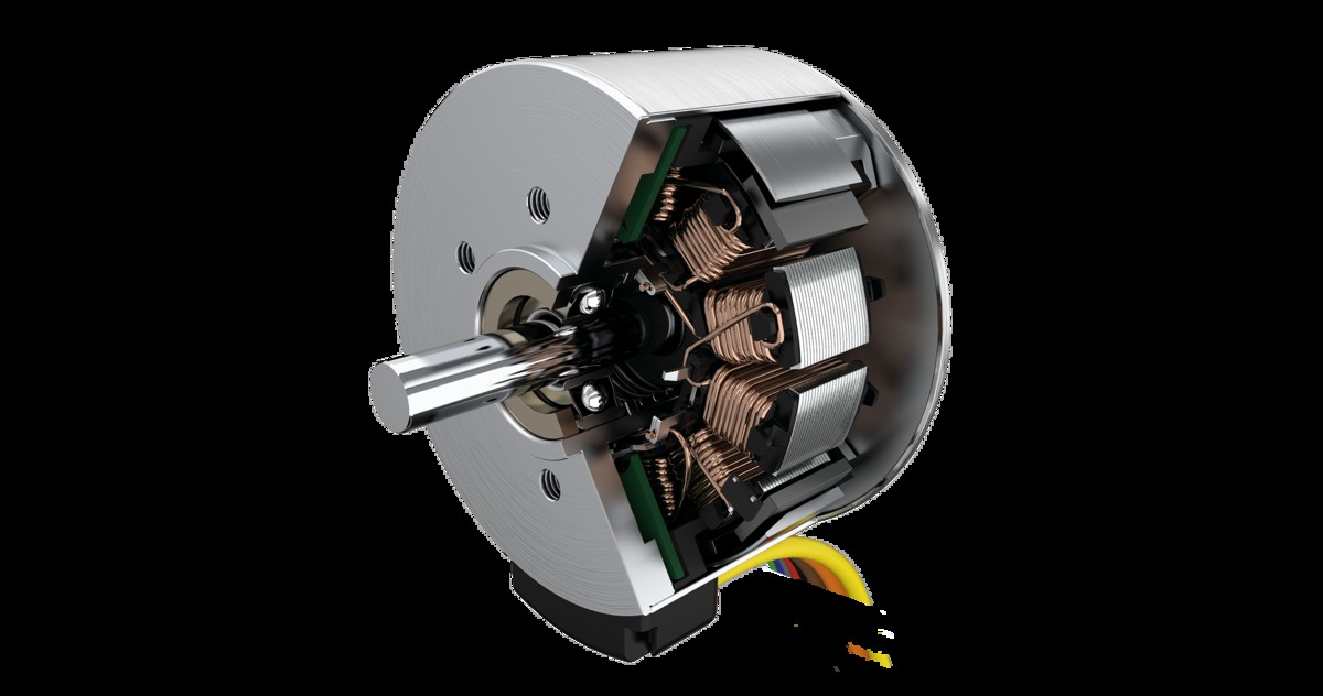 Flat brushless motors with external rotor technology