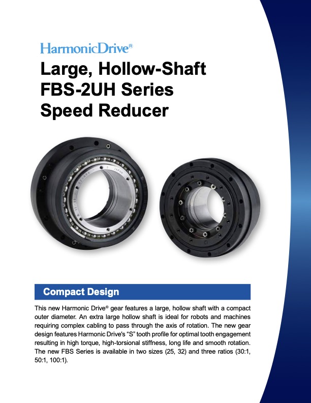 Harmonic Drive FBS Hollow-Shaft Harmonic Gear Unit