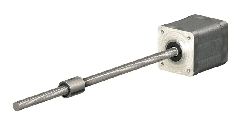 PBC BSR0601AXTR-0150 微型滚珠丝杠直线执行器 6mm×1mm×150mm NEMA 11