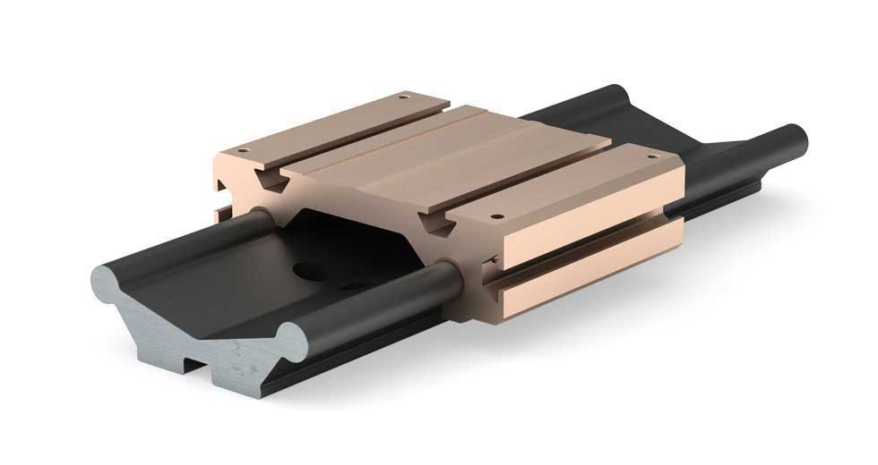 Linear Slide Guide - Uni-Guide D075-012-000-1 Length: 12", Car Width: 75mm