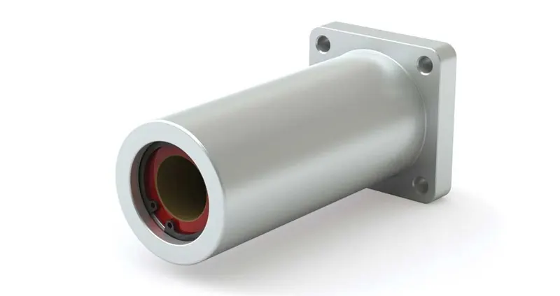Double Plain Linear Bearing - Square Flanged - DFP08 1/2" End Mount