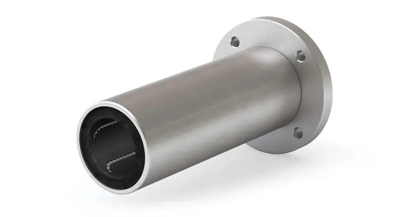 Double Linear Ball Bearing EPF08GW 8mm Round Flanged End