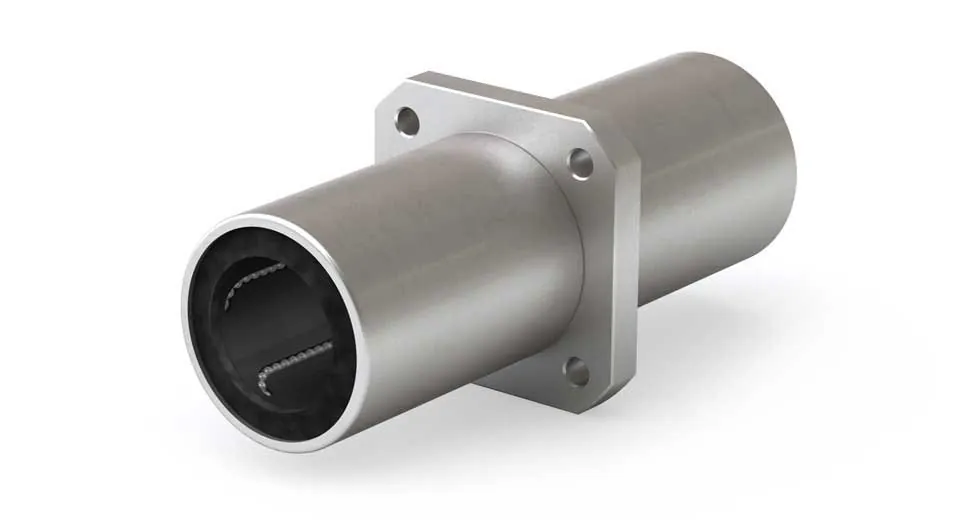 Twin Linear Ball Bearing EPKC08G 8mm Square Flanged Center Mount