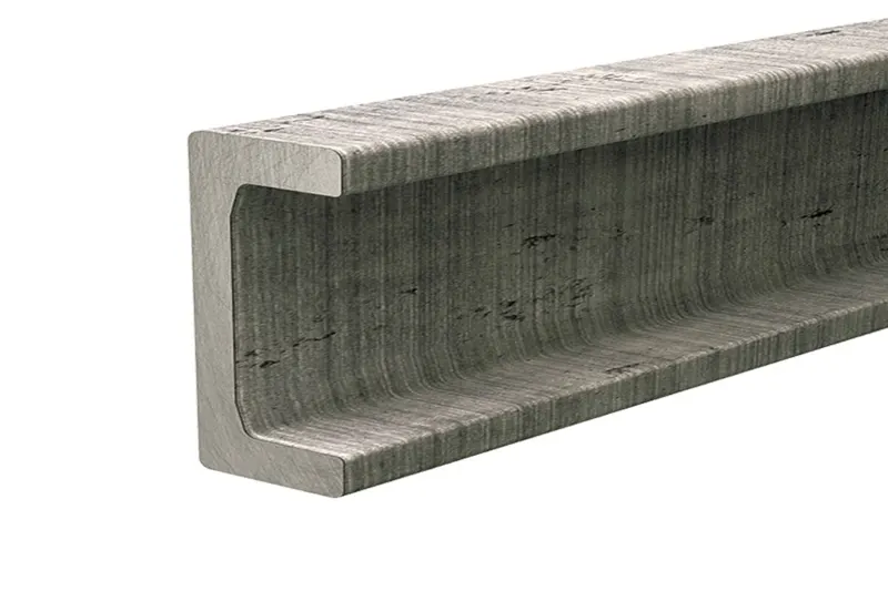 Heavy Duty Linear Rail HVR-0-1000 - Steel U-Channel 1000mm for Hevi-Rail Linear Guide Roller HVB-054