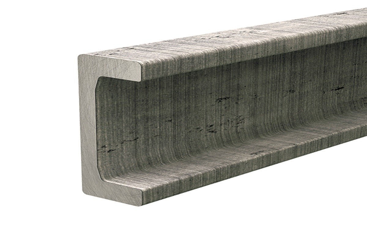 Heavy Duty Linear Rail HVR-0-1000 - Steel U-Channel 1000mm for Hevi-Rail Linear Guide Roller HVB-054