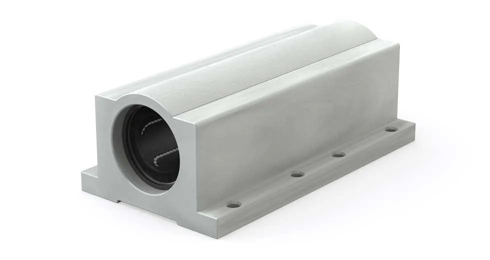 Twin Pillow Block Linear Ball Bearing IPPW04G 1/4" Closed