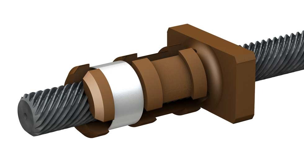 Lead Screw Assembly LSR0601T-0254-VCF-NNN-NNN-N Rectangle Anti-Backlash Nut