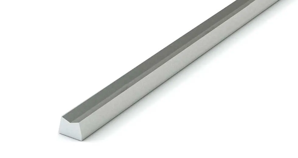 Low Profile Support Rail for 1/2" Shafts - LSR08-012.000-SL Carbon Steel Length: 12"