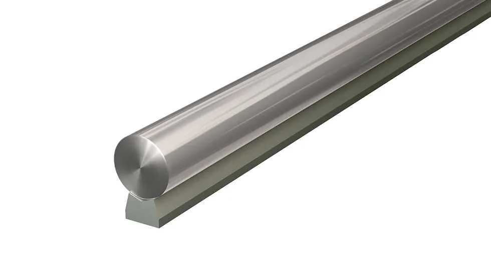 Carbon Steel Linear Shaft on Low Profile Rail LSRA08-012.000-SL Diameter: 1/2" Length: 12"