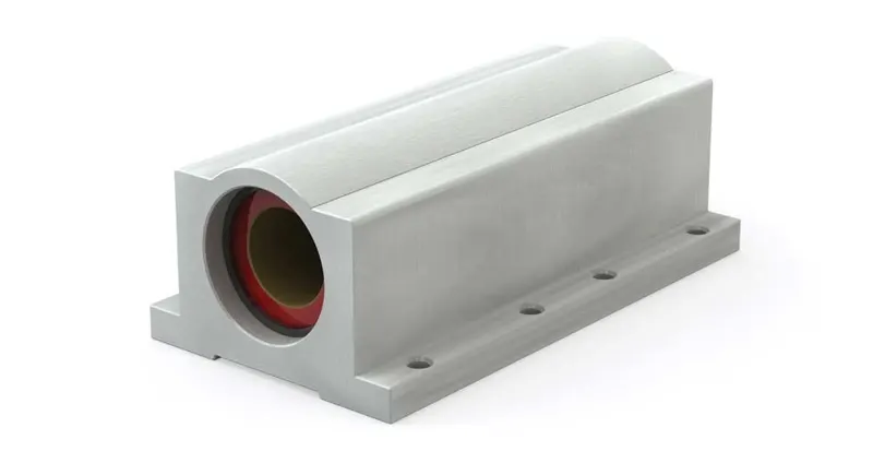 PBC PW04 双联自调心直线滑动轴承座 1/4in