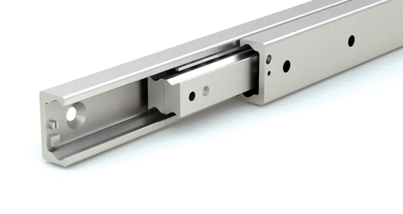 Face Mount Industrial Drawer Slide SDF28S-0130 Full Extension, Dust Resistant Size: 28mm Stroke: 148mm
