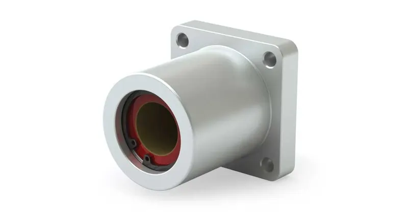 Plain Linear Bearing - Square Flanged SFP08C 1/2" Compensated