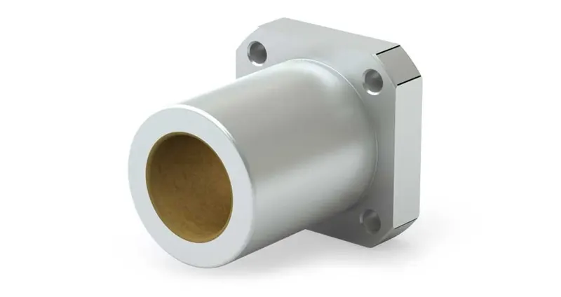 Square Flanged Plain Linear Bearing SFPJ06C JIS Metric 6mm Compensated
