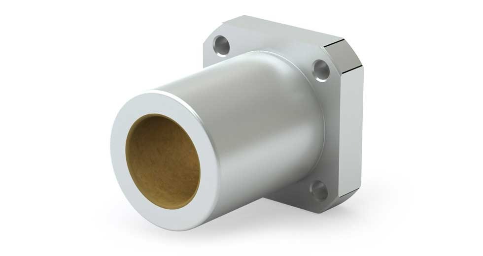 Plain Linear Bearing - Square Flanged SFPM12 12mm Precision ID