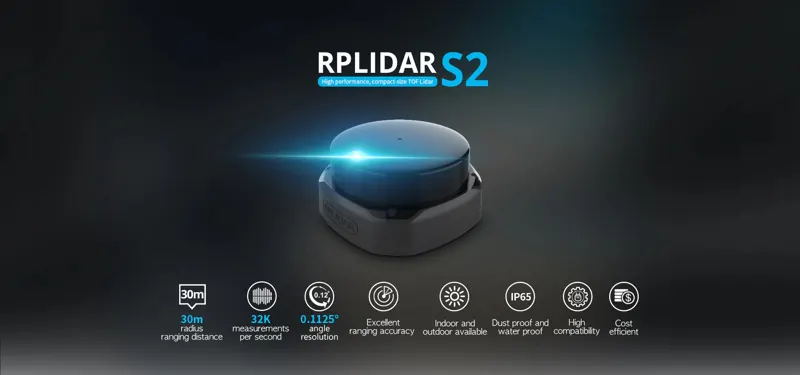 Slamtec (Silan Technology) RPLIDAR S2 2D TOF LiDAR
