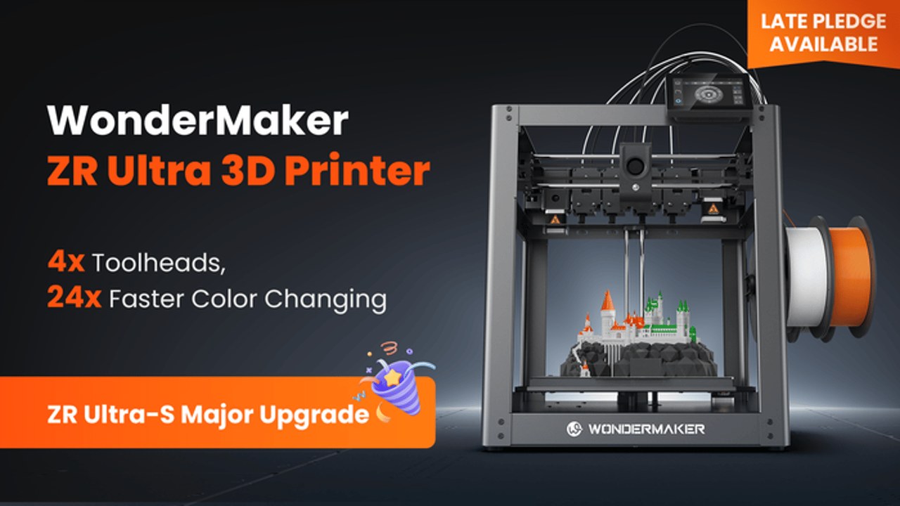 WonderMaker ZR Ultra 4 Toolheads 3D Printer with Open Source