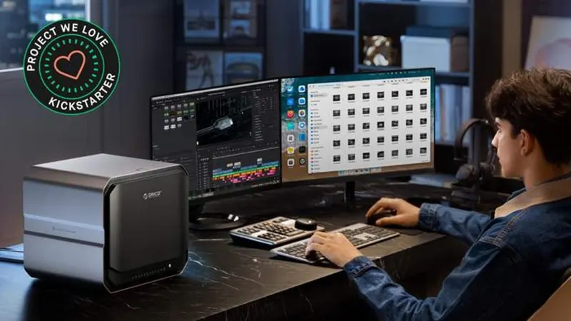 ORICO CyberData AI-powered NAS with GPU Dock & RAID Cabinet