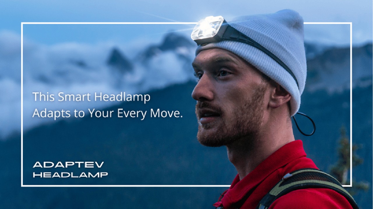 Adaptev Headlamp: 360° Light, Explore Outdoors Confidently