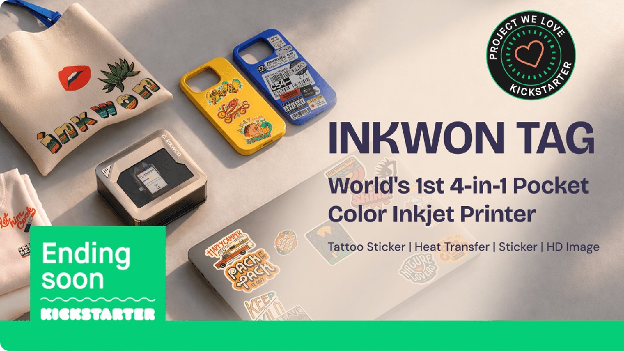 INKWON Tag - World's 1st 4-in-1 Pocket Creative Studio