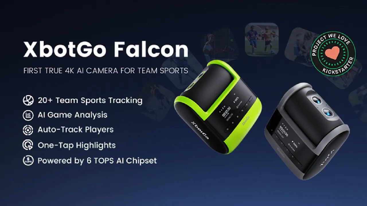 XbotGo Falcon:首款真 4K AI 团队运动相机