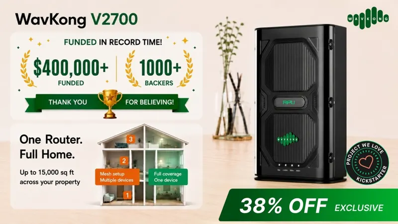 WavKong V2700: World's 1st RPU-Powered Wi-Fi Router