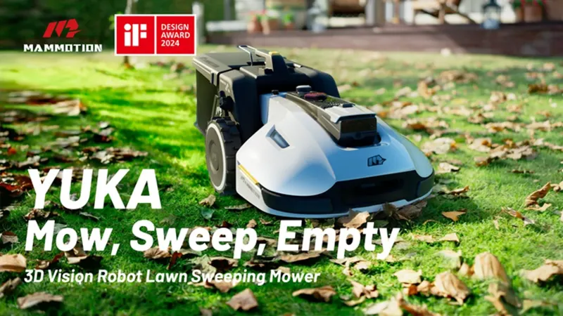 YUKA 3D Vision Robot Lawn Sweeping Mower