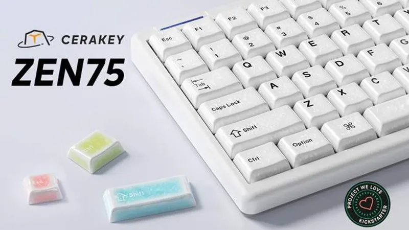 ZEN75: The First Low-Profile Keyboard with Ceramic Keycaps