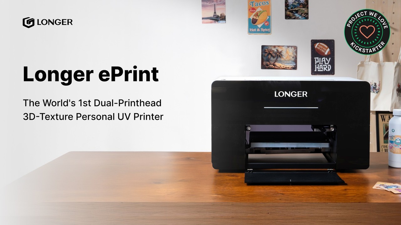 Longer ePrint: the World's 1st Dual-head Personal UV Printer