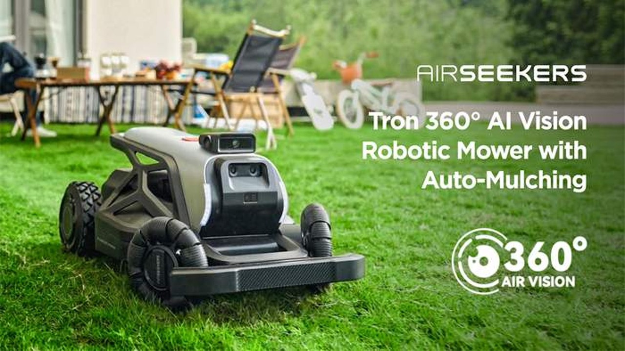 Tron 360° AI Vision Robotic Mower with Auto-Mulching
