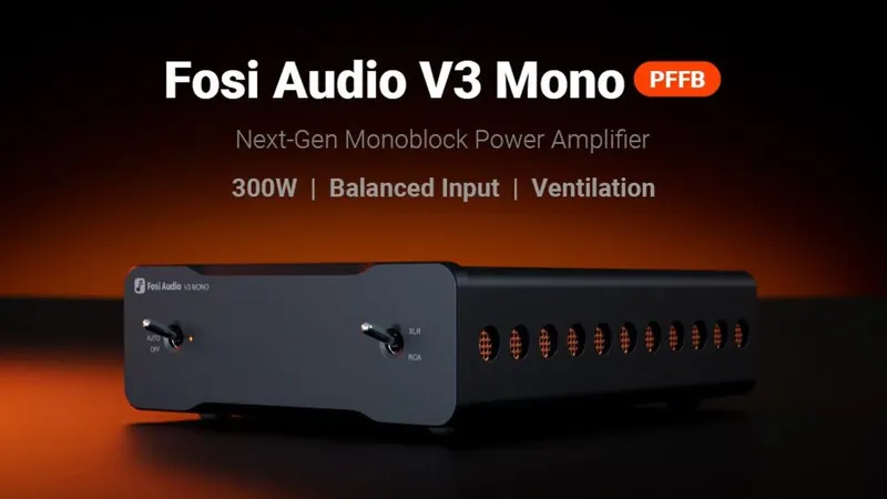 Fosi Audio V3 Mono Home Audio Power Amplifier with PFFB