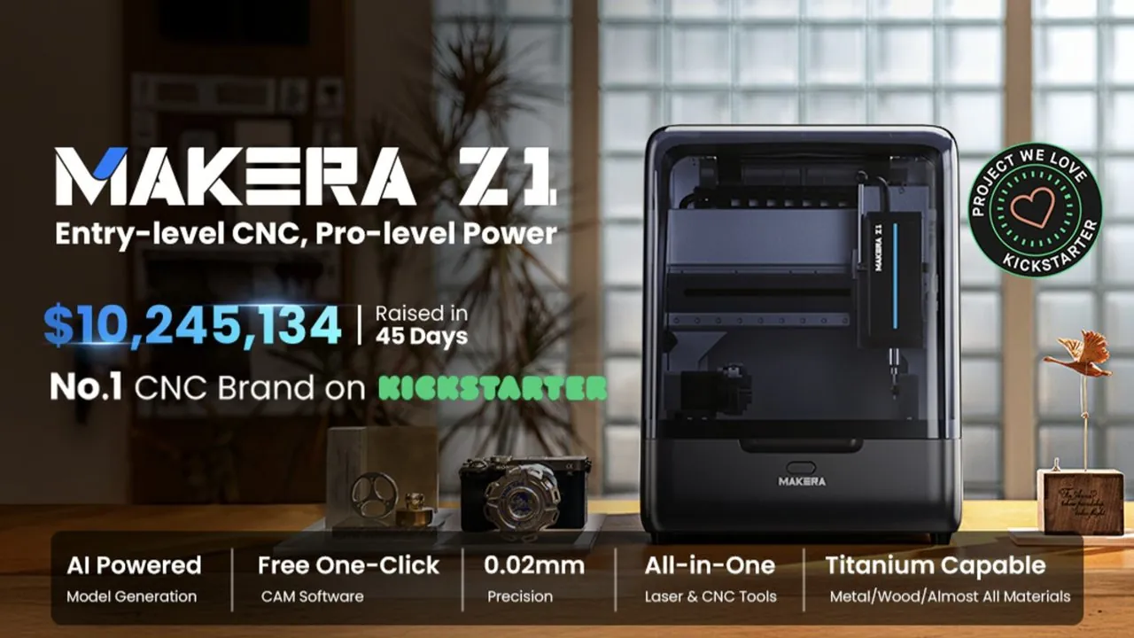 Makera Z1 Desktop CNC: Entry-level CNC, Pro-level Power