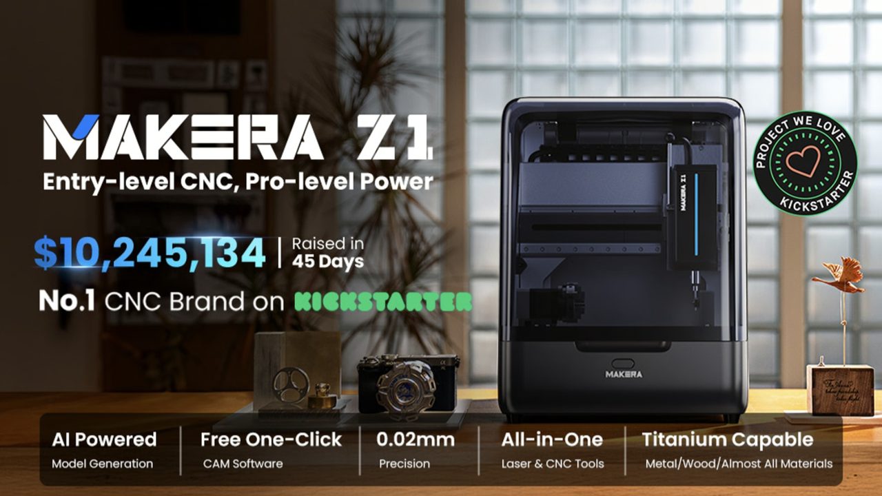 Makera Z1 Desktop CNC: Entry-level CNC, Pro-level Power