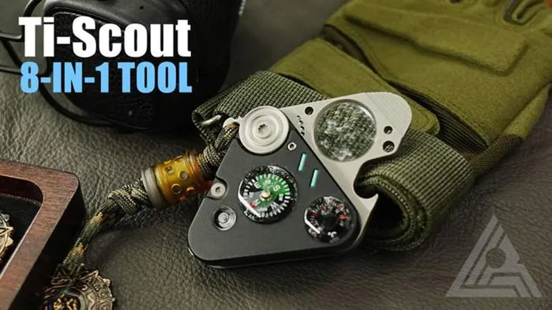 Ti-Scout——The most powerful triangle hardcore EDC companion