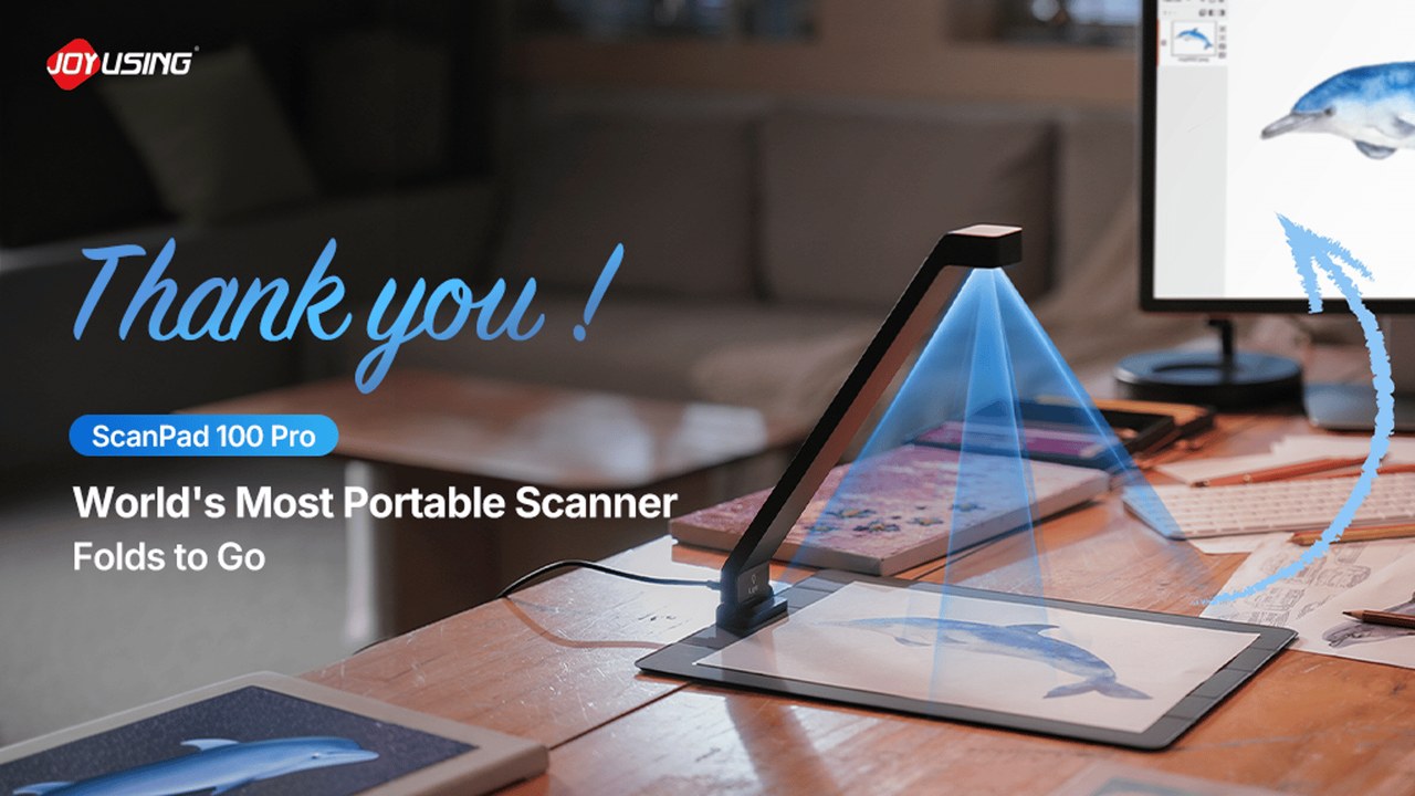 ScanPad 100 Pro, World's Most Portable Scanner — Folds to Go