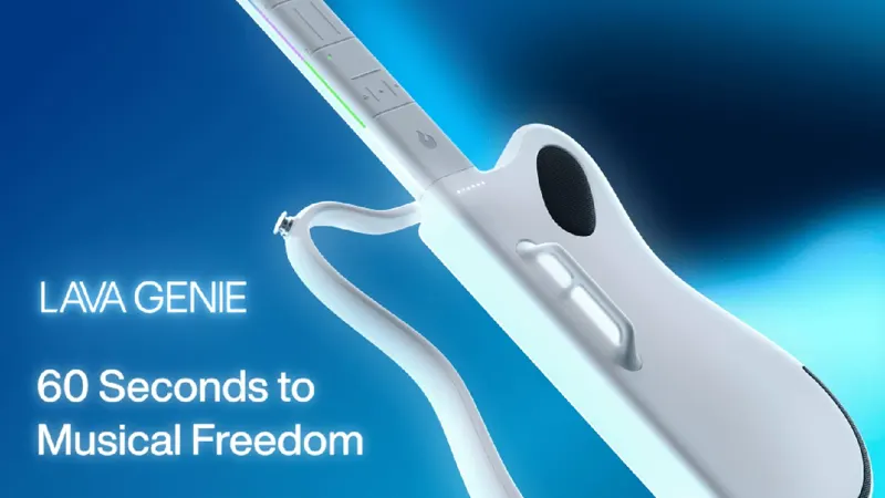 LAVA GENIE Sampler Guitar: 60 Seconds to Musical Freedom