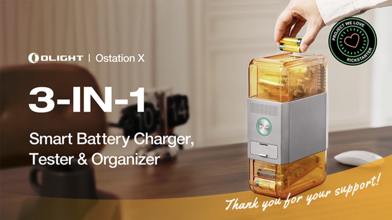 Olight: 3-in-1 Smart Battery Charger, Tester & Organizer