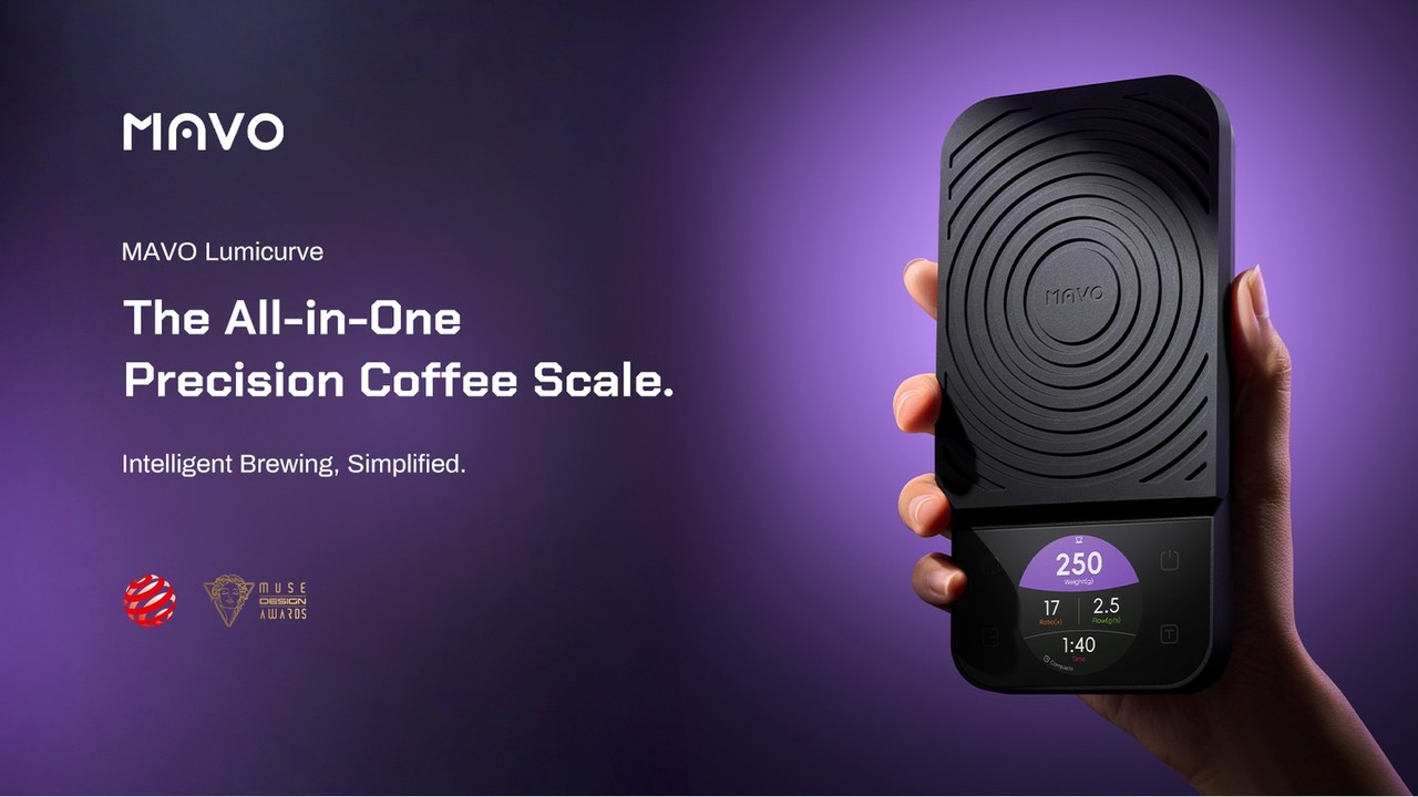 MAVO Lumicurve – The All-in-One Precision Coffee Scale.