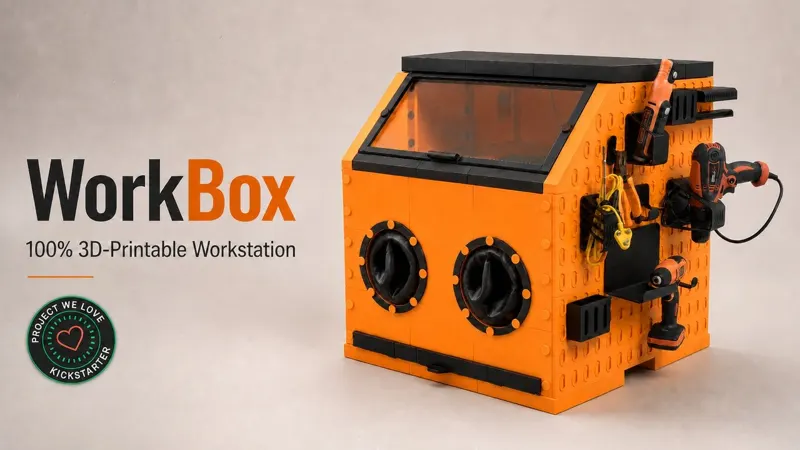 WorkBox:100% 3D 打印的封闭式工作台