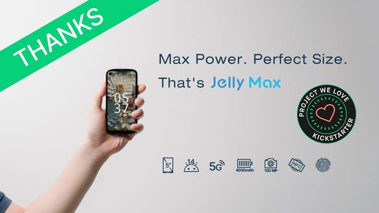 Jelly Max, The Smallest 5G Smartphone ?