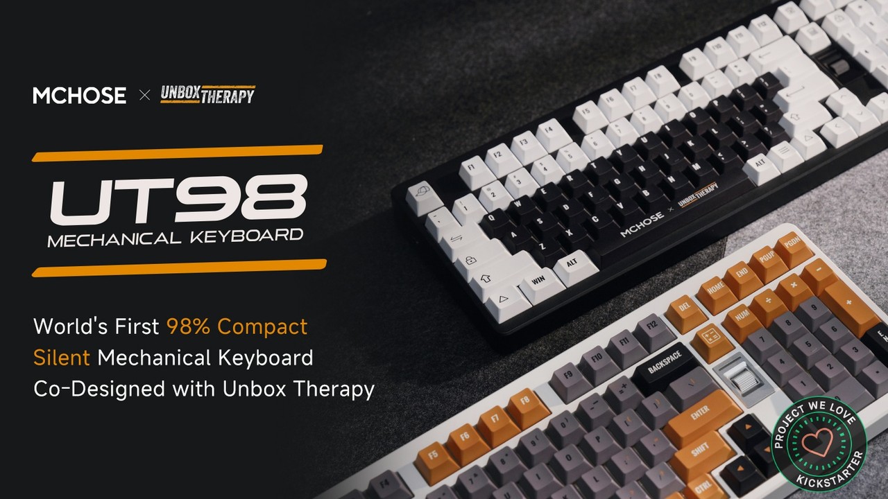 MCHOSE x Unbox Therapy - UT98 Mechanical Keyboard