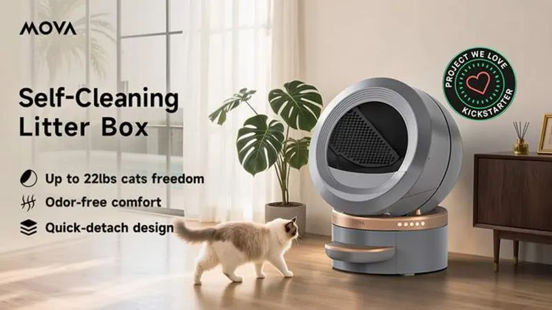 MOVA Self-cleaning Litter Box: Odor-Free for Cat and You