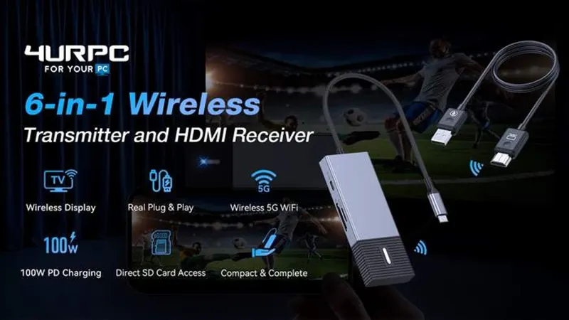 4URPC: Plug-and-Play 6-in-1 Wireless Transmitter & Receiver