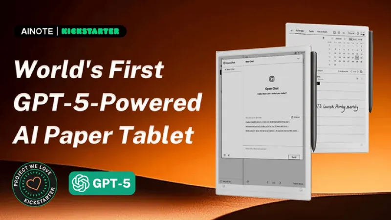 AINOTE 2: The World's First GPT-5-Powered Paper Tablet