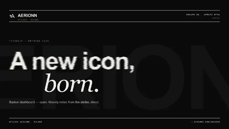 AERIONN Forma: Titanium Carry-On Made for Timeless Travelers