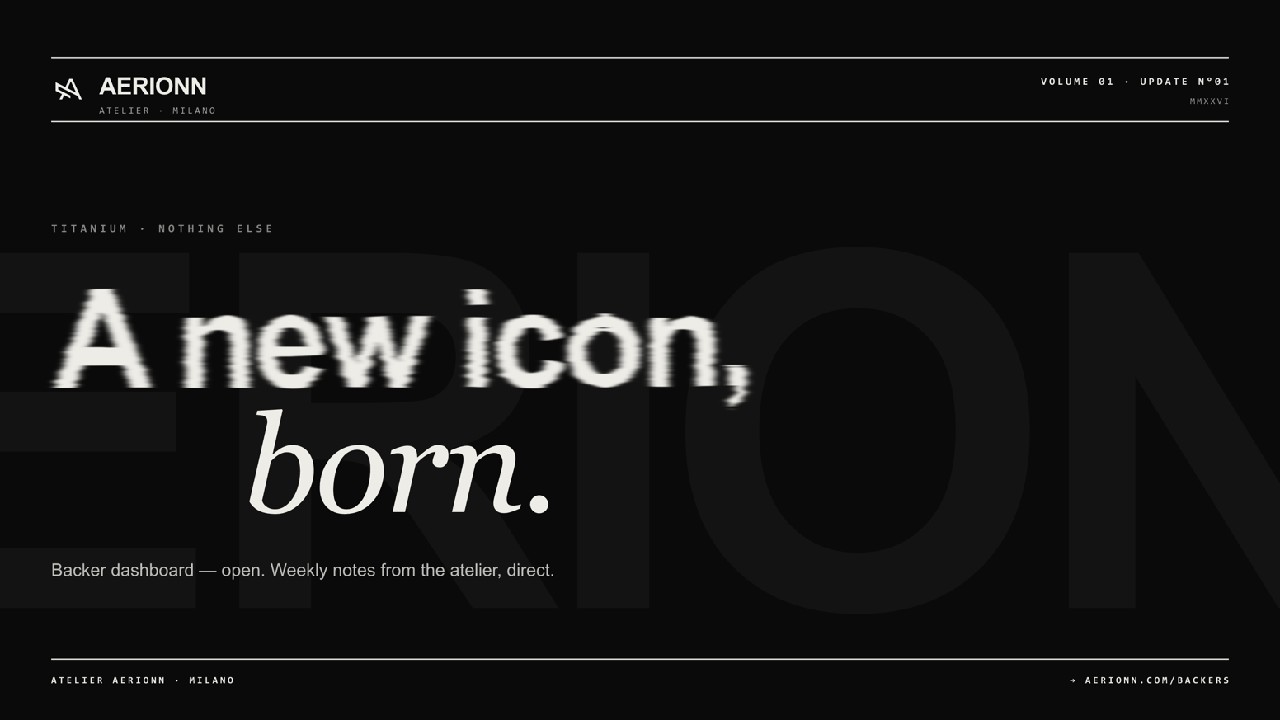 AERIONN Forma: Titanium Carry-On Made for Timeless Travelers