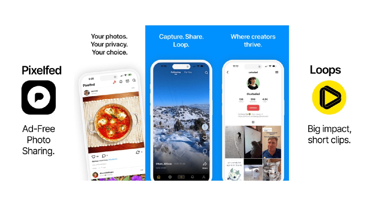 Pixelfed & Loops: Authentic Sharing, Reimagined