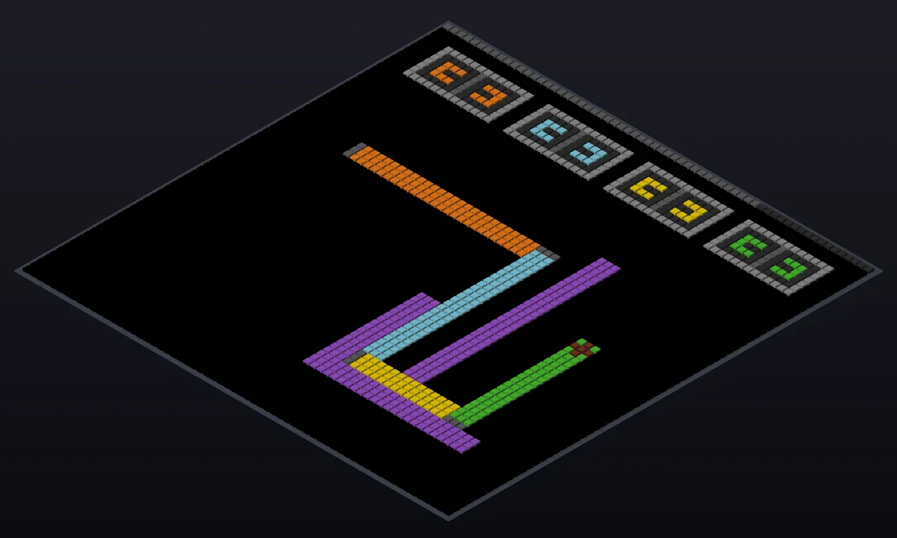 A 3D rendering of the same S5I5 game state