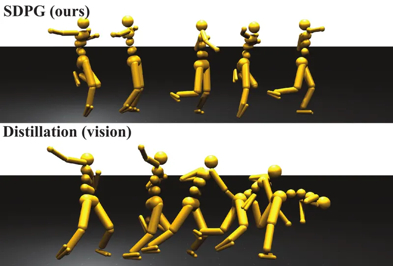 Efficient On-policy Visual-RL via Stochastic Decoupled Policy Gradient